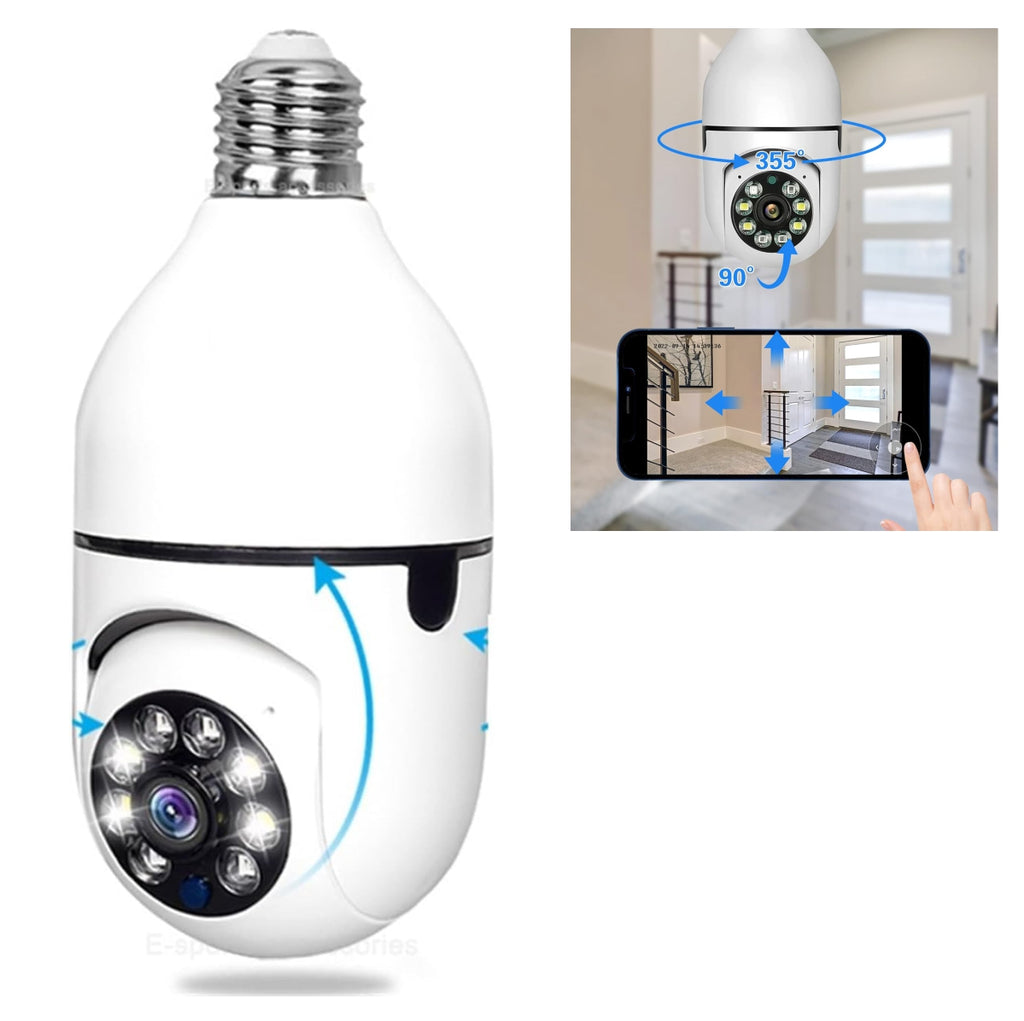 Camara Bombillo De Seguridad 360 Girato