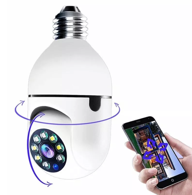 Camara Bombillo De Seguridad 360 Girato